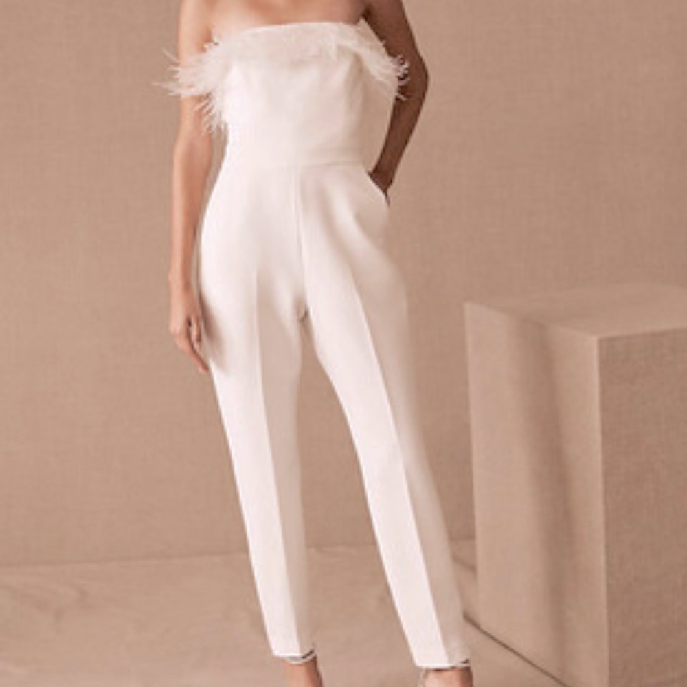 NWT SAYLOR JANAE FEATHER JUMPSUIT